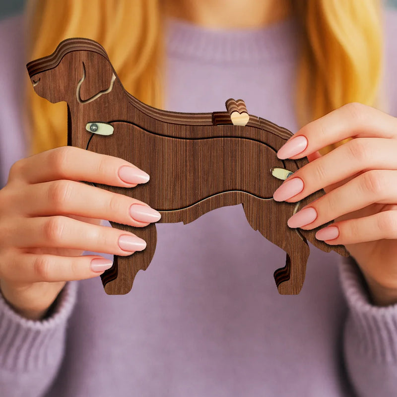 Dog Lovers,Dog Mom,Dog Dad,Pet Lovers,Pet Mom,Pet Dad,Memorial,Sad-Golden Retriever Dog Memorial Shadowbox Fur Keepsake - Personalized Pet Shaped Wooden Keepsake