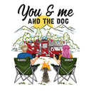 Camping Home Is Where We Park It You And Me And The Dogs - Personalized Camping Decal, Decor Decal