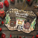 You And Me And The Dogs - Dog Lovers - Personalized Medallion Acrylic Ornament