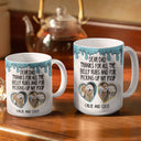 Custom Photo Thanks For All The Belly Rubs Dog Dad - 3D Inflated Effect Printed Mug, Personalized White Edge-to-Edge Mug