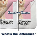 Custom Photo Life Is Better With Pets - Personalized Fleece Blanket