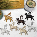 Dog Lovers,Pet Lovers,Dog Mom,Happy-Labrador Retriever Shaped, Dog Lovers Charm - Personalized Dog Leather Bag Charm, Keychain
