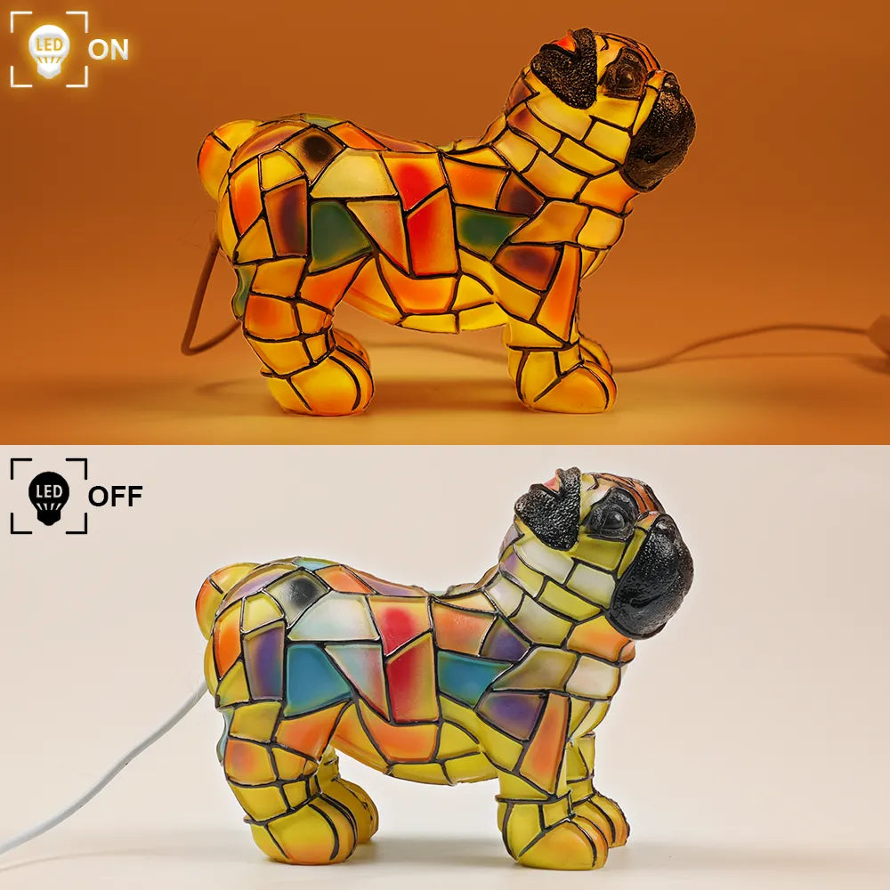 Pet Lovers-Pug Lamp - Personalized Custom Dog Lamp
