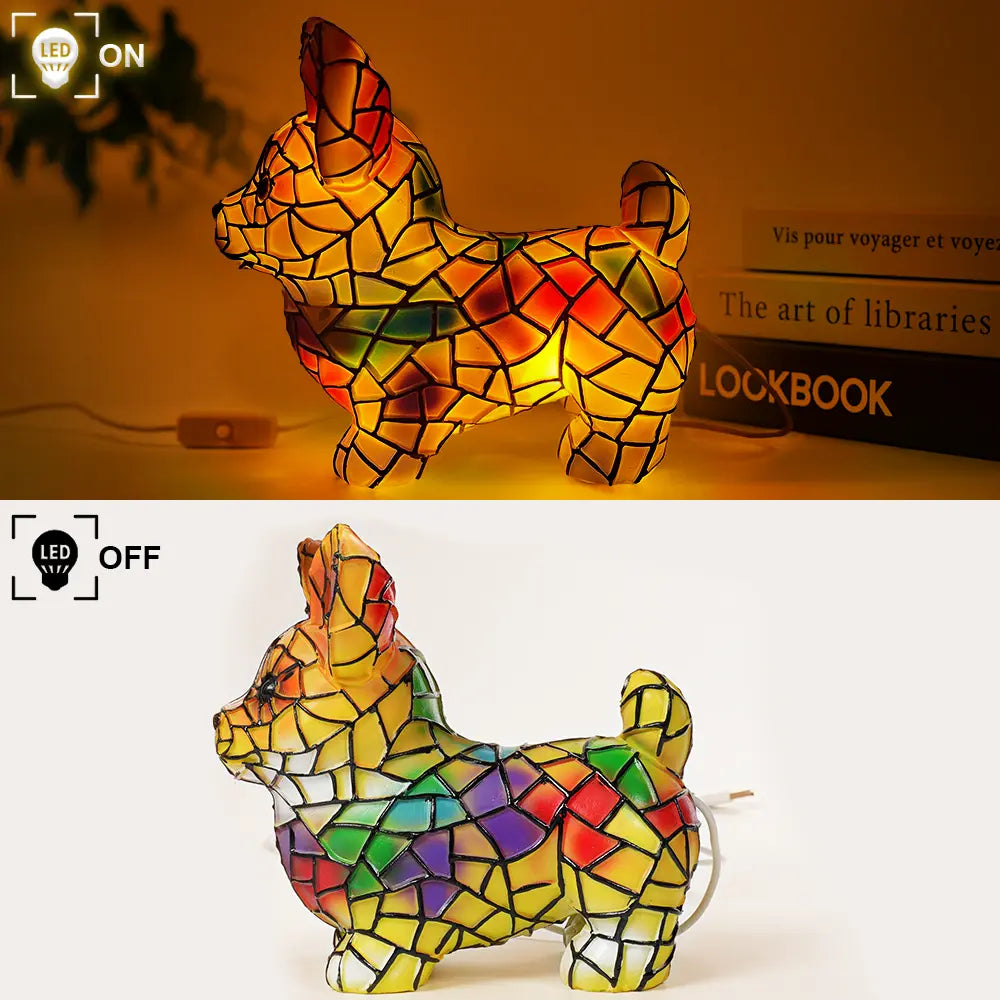 Pet Lovers-Corgi Lamp - Personalized Custom Dog Lamp