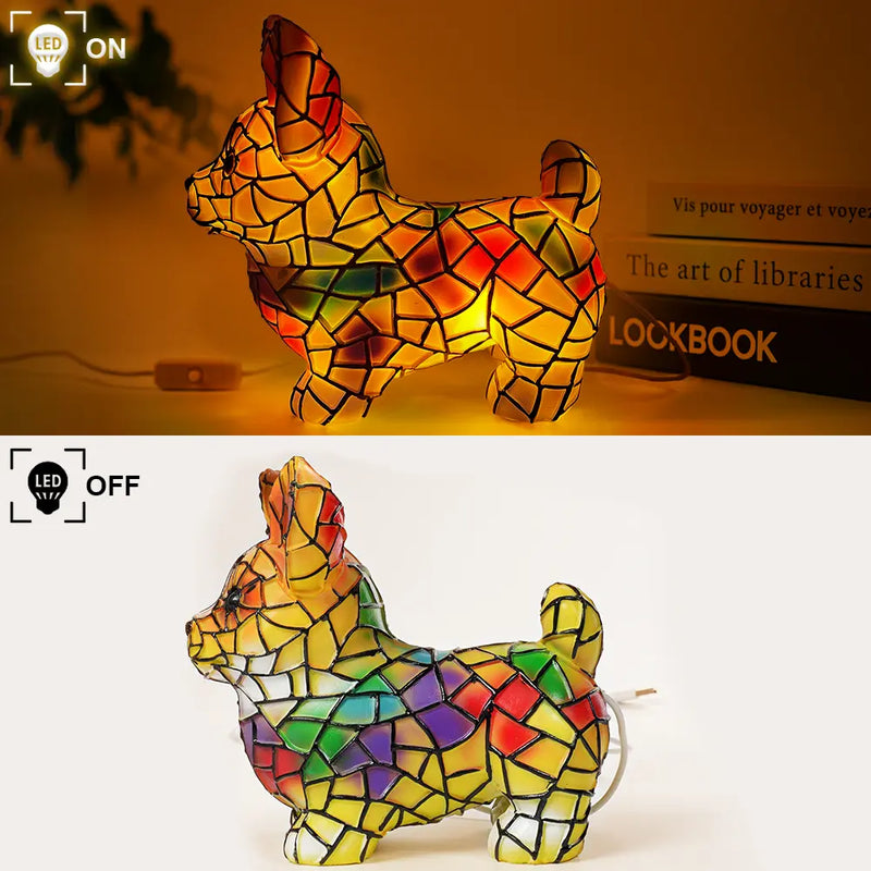 Pet Lovers-Corgi Lamp - Personalized Custom Dog Lamp