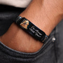 Custom Photo I'm Always With You Pet Memorial - Memorial Gift For Pet Lover, Dog Mom, Cat Dad - Personalized Engraved Bracelet