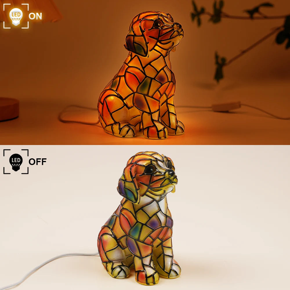 Pet Lovers-Golden Retriever Lamp - Personalized Custom Dog Lamp