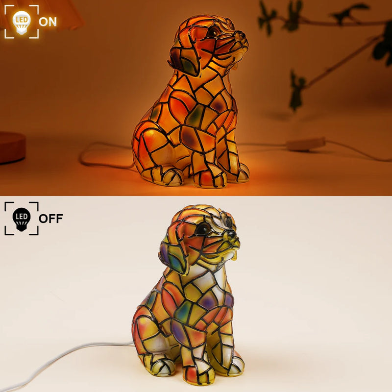 Pet Lovers-Golden Retriever Lamp - Personalized Custom Dog Lamp