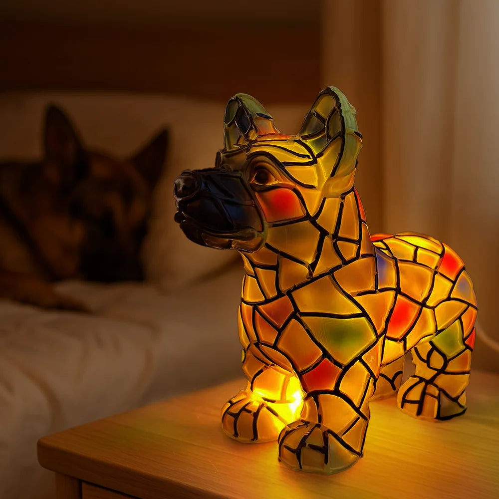 Pet Lovers-German Shepherd Lamp - Personalized Custom Dog Lamp