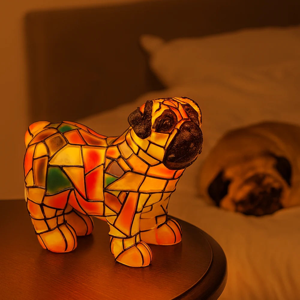 Pet Lovers-Pug Lamp - Personalized Custom Dog Lamp
