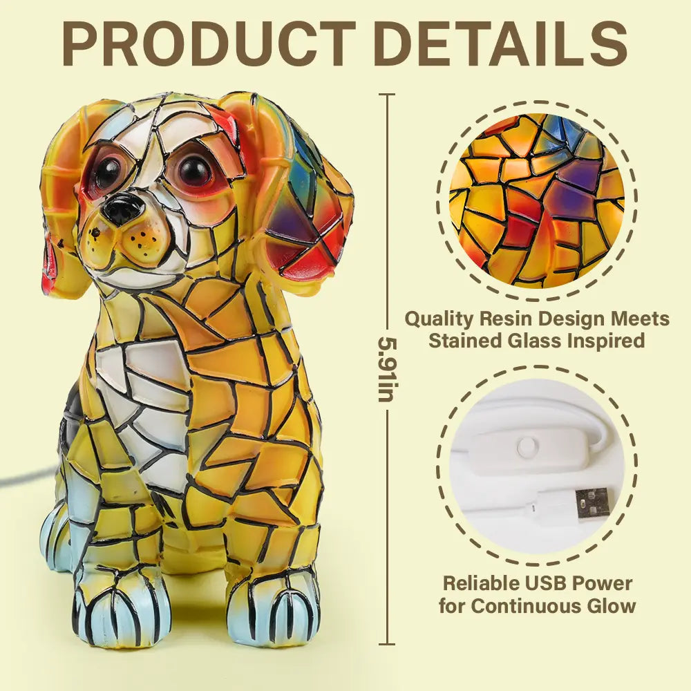 Pet Lovers-Beagle Lamp - Personalized Custom Dog Lamp