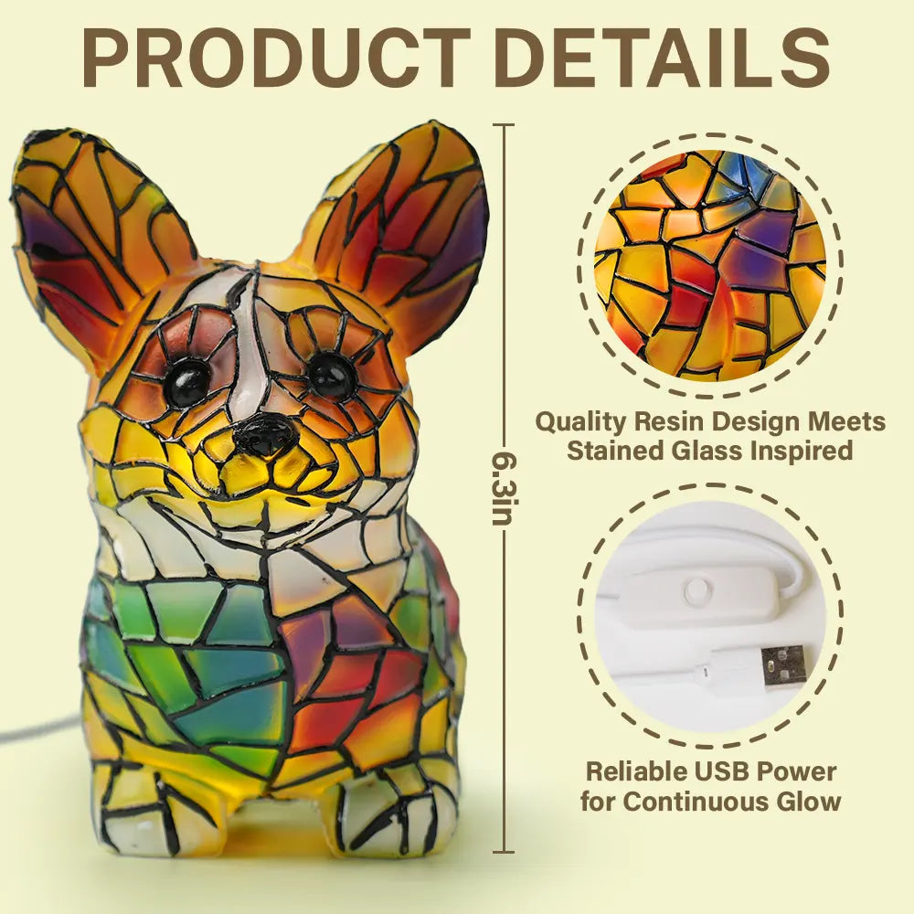 Pet Lovers-Corgi Lamp - Personalized Custom Dog Lamp