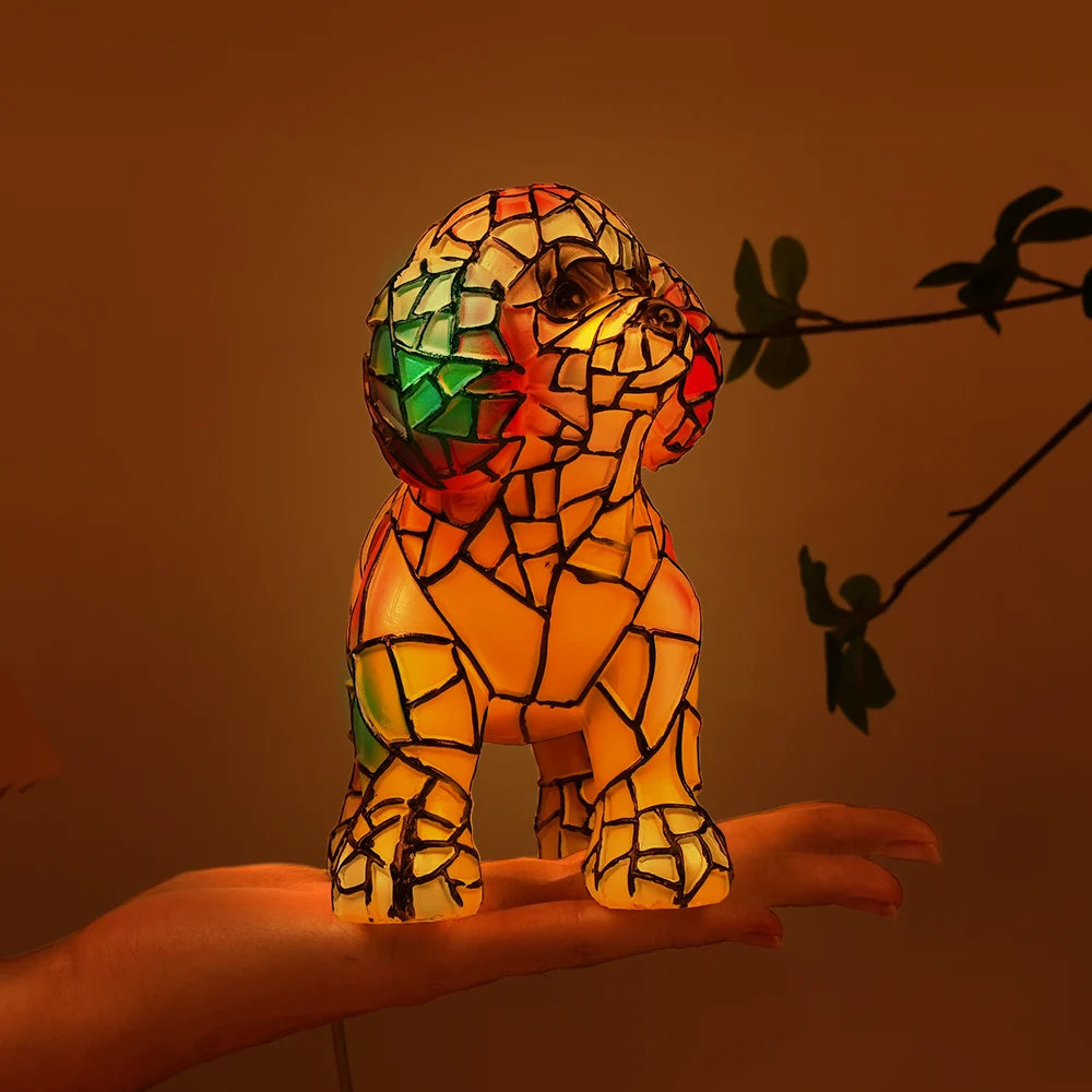 Pet Lovers-Poodle Lamp - Personalized Custom Dog Lamp