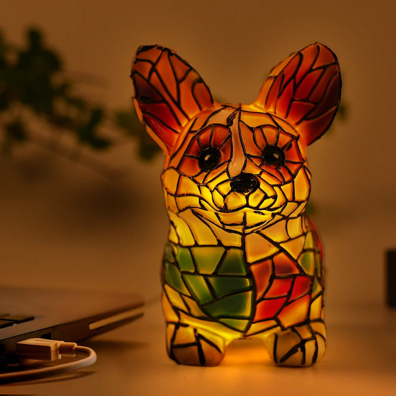 Pet Lovers-Corgi Lamp - Personalized Custom Dog Lamp