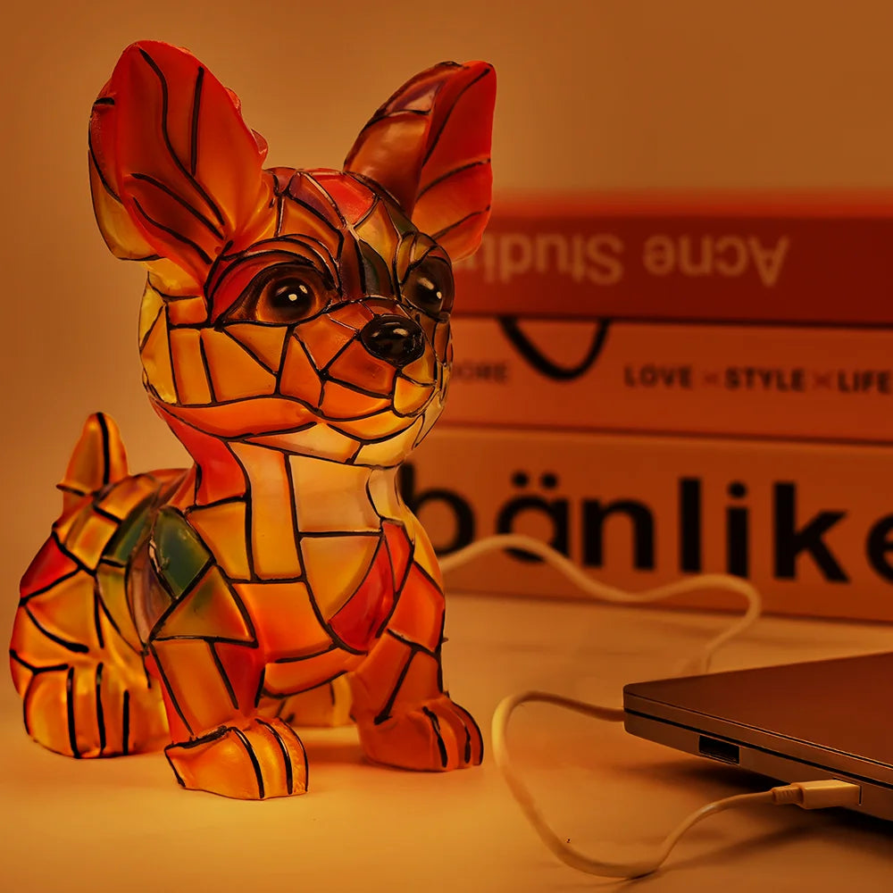 Pet Lovers-Chihuahua Lamp - Personalized Custom Dog Lamp