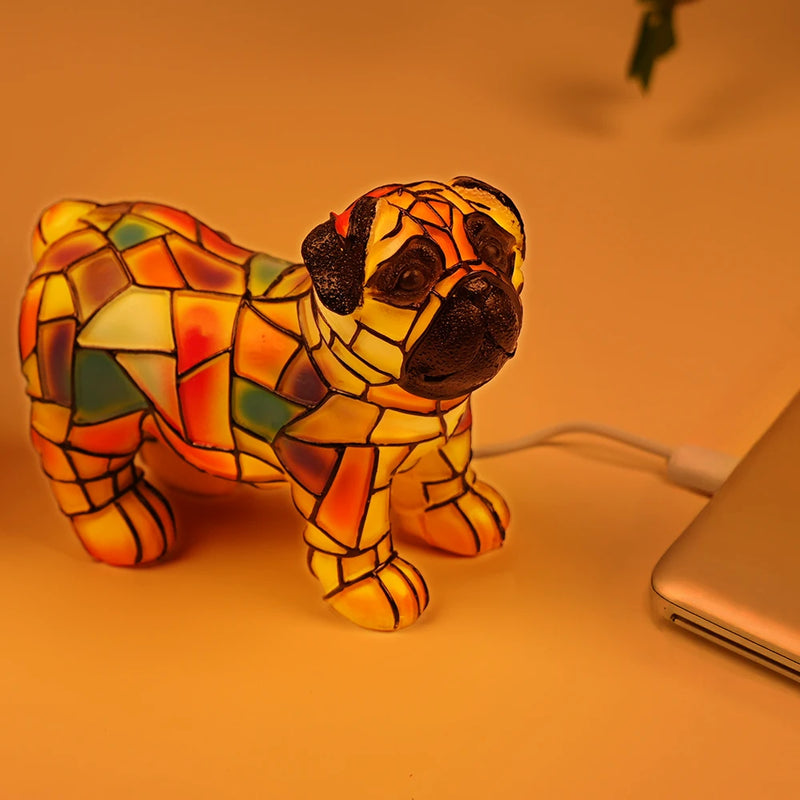 Pet Lovers-Pug Lamp - Personalized Custom Dog Lamp