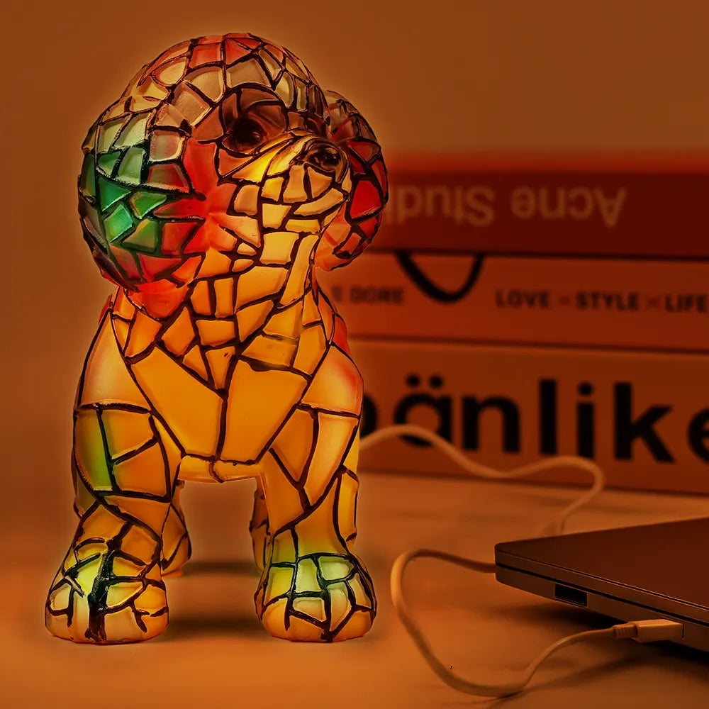 Pet Lovers-Poodle Lamp - Personalized Custom Dog Lamp