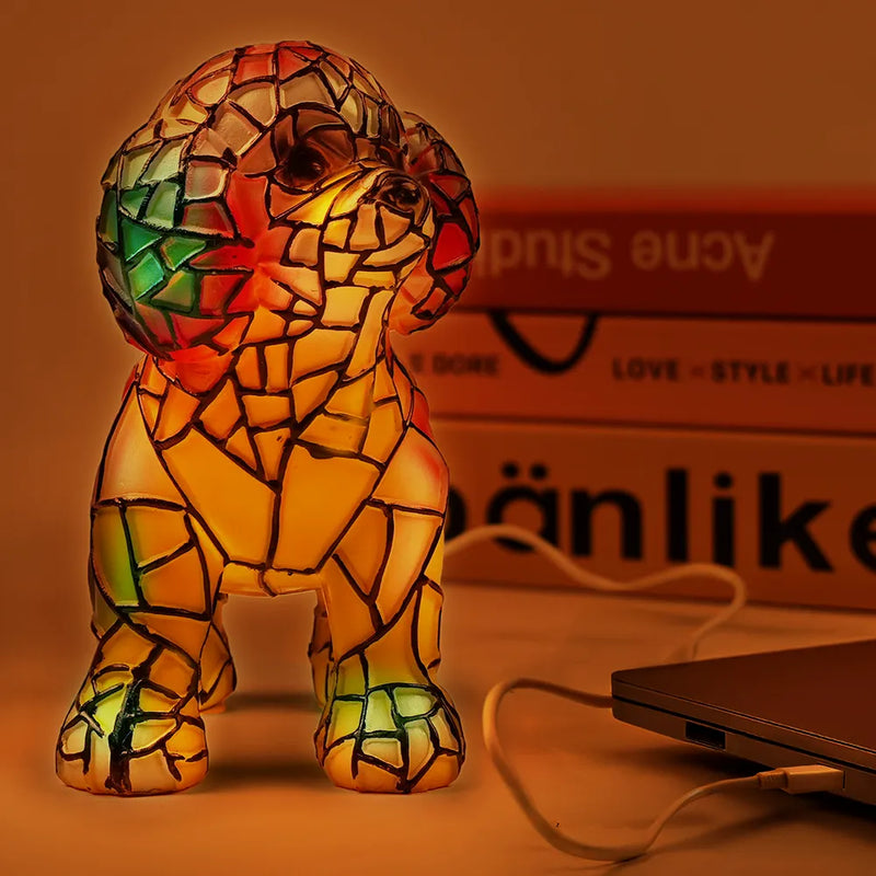 Pet Lovers-Poodle Lamp - Personalized Custom Dog Lamp