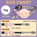 Cat Lovers,Cat Mom,Cat Dad-Reflective Safety Breakaway With Name And Phone - Personalized Cat Collar For AirTag