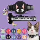 Cat Lovers,Cat Mom,Cat Dad-Reflective Safety Breakaway With Name And Phone - Personalized Cat Collar For AirTag