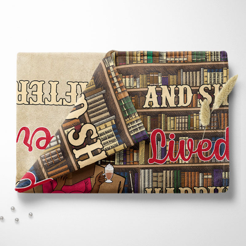 Just A Girl Boy Who Loves Books & Dogs Cats - Personalized Custom Fleece Blanket