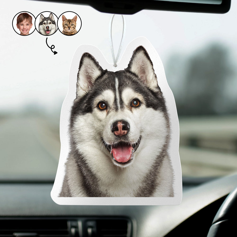 Custom Photo Pet Face - Personalized Photo Air Freshener