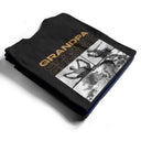 Custom Photo Black And White Dad Grandpa - Personalized T Shirt