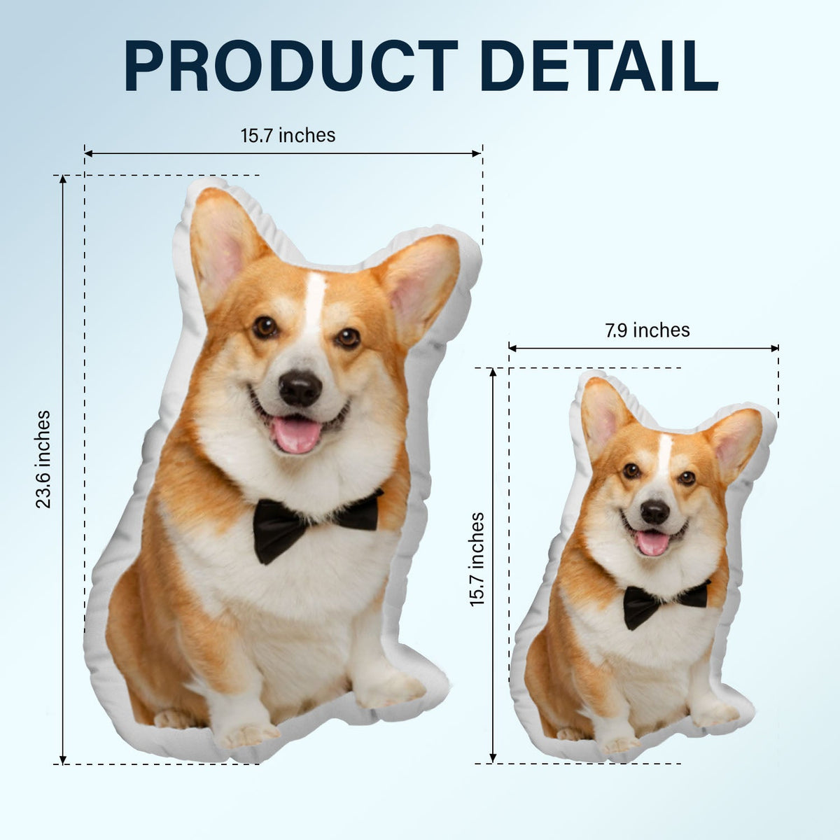 Custom Photo Pet-Shaped Pillow To Hug Your Beloved - Personalized Custom Shape Pillow
