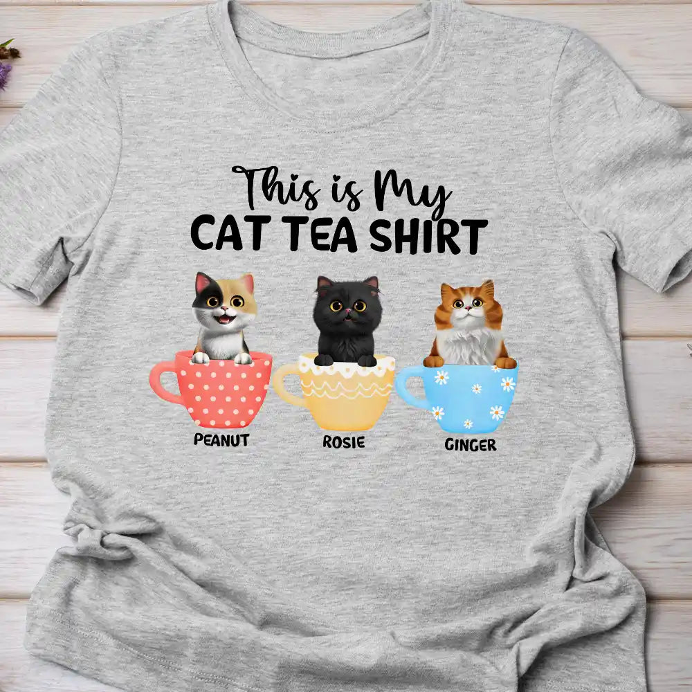 This Is My Cat Tea Shirt - Personalized T Shirt