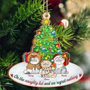 On The Naughty List And We Regret Nothing Funny - Christmas Gift For Cat Lovers - Personalized Custom Shaped Wooden Ornament
