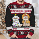 Happy Pawlidays Funny Cartoon Pets - Personalized Unisex Ugly Sweater