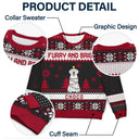 Happy Pawlidays Funny Cartoon Pets - Personalized Unisex Ugly Sweater