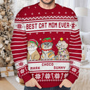 Meowy Christmas - Personalized Unisex Ugly Sweater