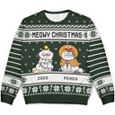 Meowy Christmas - Personalized Unisex Ugly Sweater