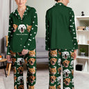 Custom Photo Pet Faces - Gift For Pet Lovers - Personalized Long Pajamas Set