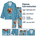 Custom Photo Pet Faces - Gift For Pet Lovers - Personalized Long Pajamas Set