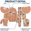 Custom Photo Pet Faces All Over - Gift For Dog Lovers, Cat Lovers - Personalized Unisex Pajamas Set