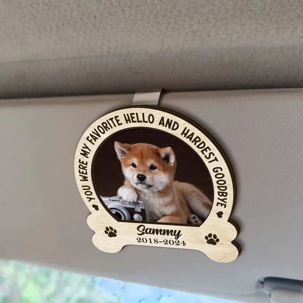 Custom Photo If Love Could Keep You Alive, You’d Live Forever - Personalized Custom Shaped Car Visor Clip