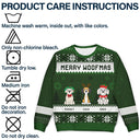 Feliz Navidog Merry Woofmas Cartoon Dogs - Christmas Gift For Dog Lovers - Personalized Unisex Ugly Sweater