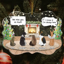They Still Talk About You Cozy House - Pet Memorial - Personalized Medallion Acrylic Ornament