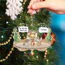 They Still Talk About You Cozy House - Pet Memorial - Personalized Medallion Acrylic Ornament