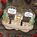 They Still Talk About You Cozy House - Pet Memorial - Personalized Medallion Acrylic Ornament