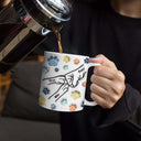 Dog And Human Fist Bump - Gift For Dog Dad, Dog Lovers - 3D Inflated Effect Printed Mug, Personalized White Edge-to-Edge Mug