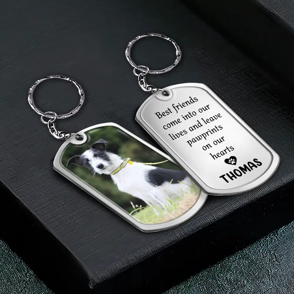 Custom Photo When Tomorrow Starts Without Me - Personalized Aluminum Keychain