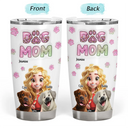 Dog Lovers,Dog Mom,Pet Lovers,Happy - Dog Mom 3D Effect - Personalized Tumbler