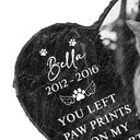 Memorial, Pet Lovers, Cat Lovers, Dog Lovers - Custom Photo Memorial Missed Beyond Words - Personalized Heart Memorial Garden Stone
