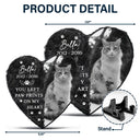 Memorial, Pet Lovers, Cat Lovers, Dog Lovers - Custom Photo Memorial Missed Beyond Words - Personalized Heart Memorial Garden Stone
