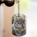 Custom Photo Once By My Side, Forever In My Heart - Memorial Gift For Dog Lovers, Cat Lovers - Personalized Aluminum Keychain
