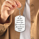 Custom Photo Once By My Side, Forever In My Heart - Memorial Gift For Dog Lovers, Cat Lovers - Personalized Aluminum Keychain