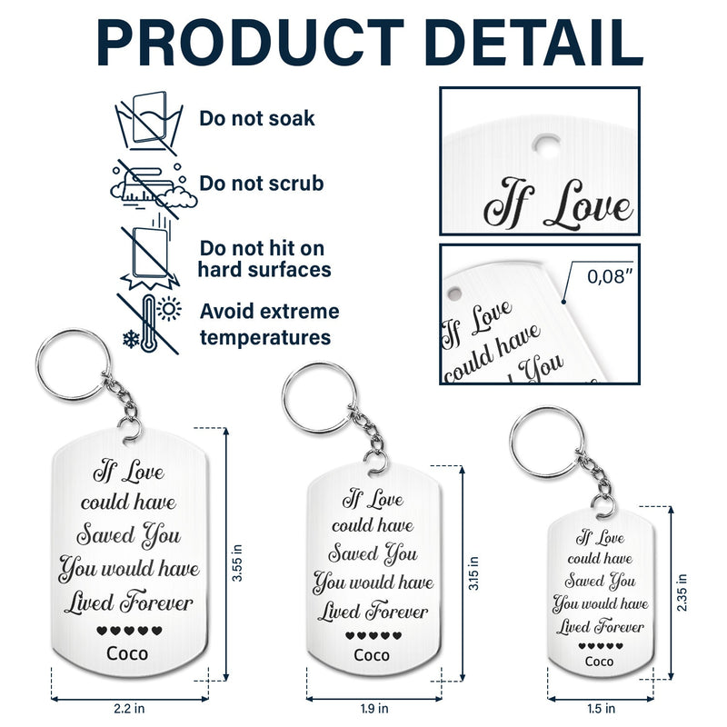 Custom Photo Once By My Side, Forever In My Heart - Memorial Gift For Dog Lovers, Cat Lovers - Personalized Aluminum Keychain